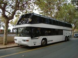 double decker, bus rental, hire bus, coach with driver, chauffeur, Riga, Latvia